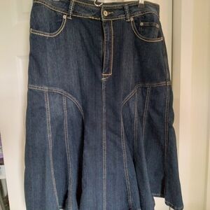 Ashley Stewart denim skirt